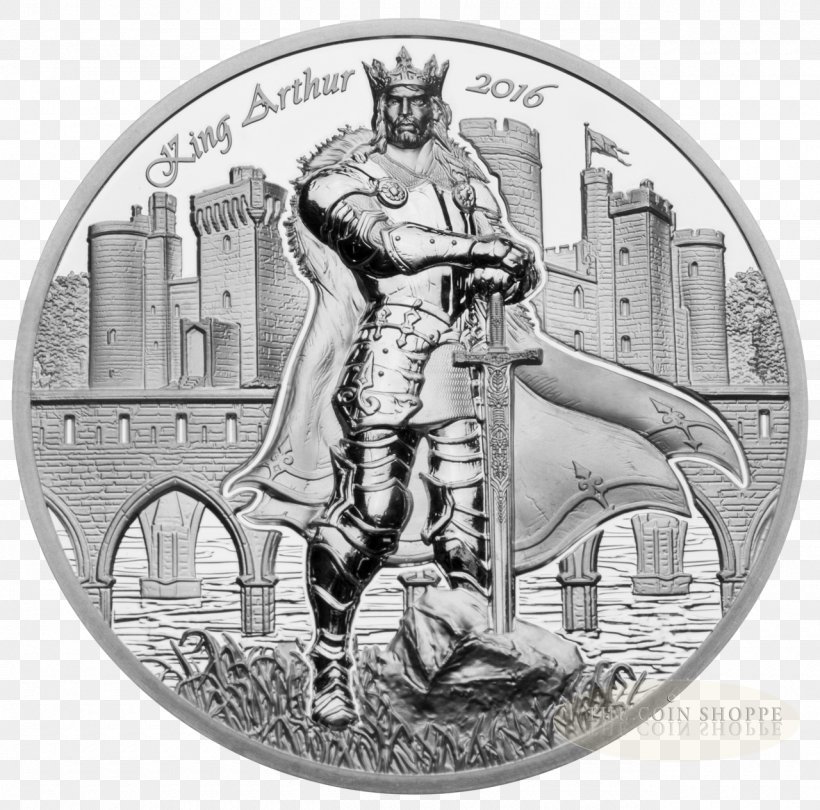 King Arthur Guinevere Coin Camelot Round Table, PNG, 1280x1265px, King Arthur, Arthurian Romance, Black And White, Camelot, Coin Download Free