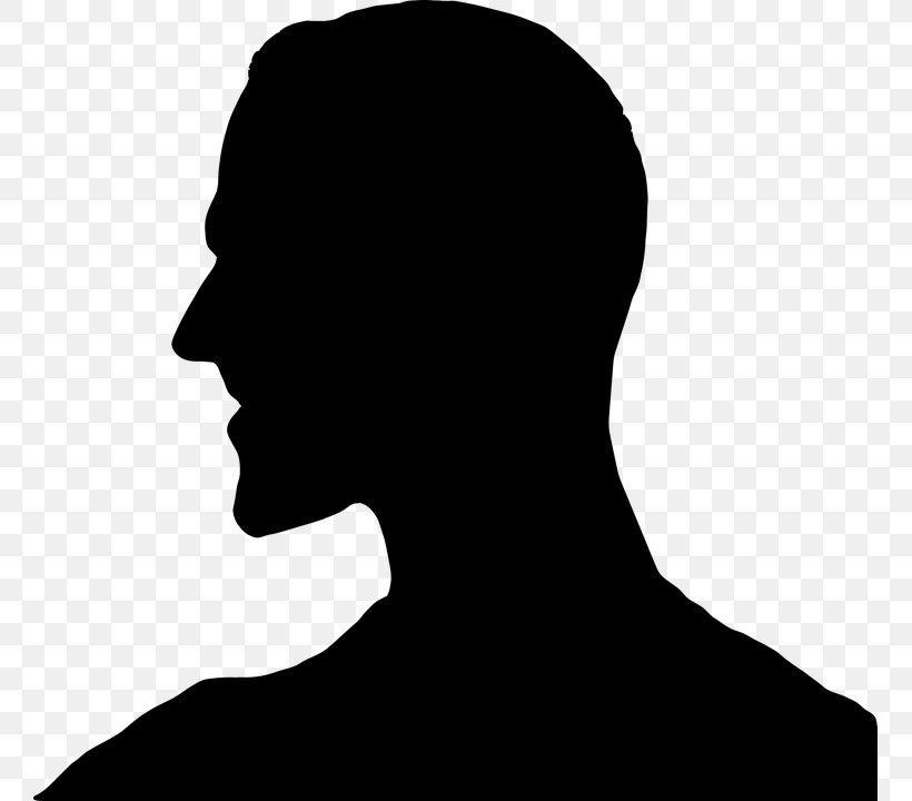 Silhouette Person Clip Art, PNG, 759x720px, Silhouette, Black And White, Drawing, Face, Forehead Download Free