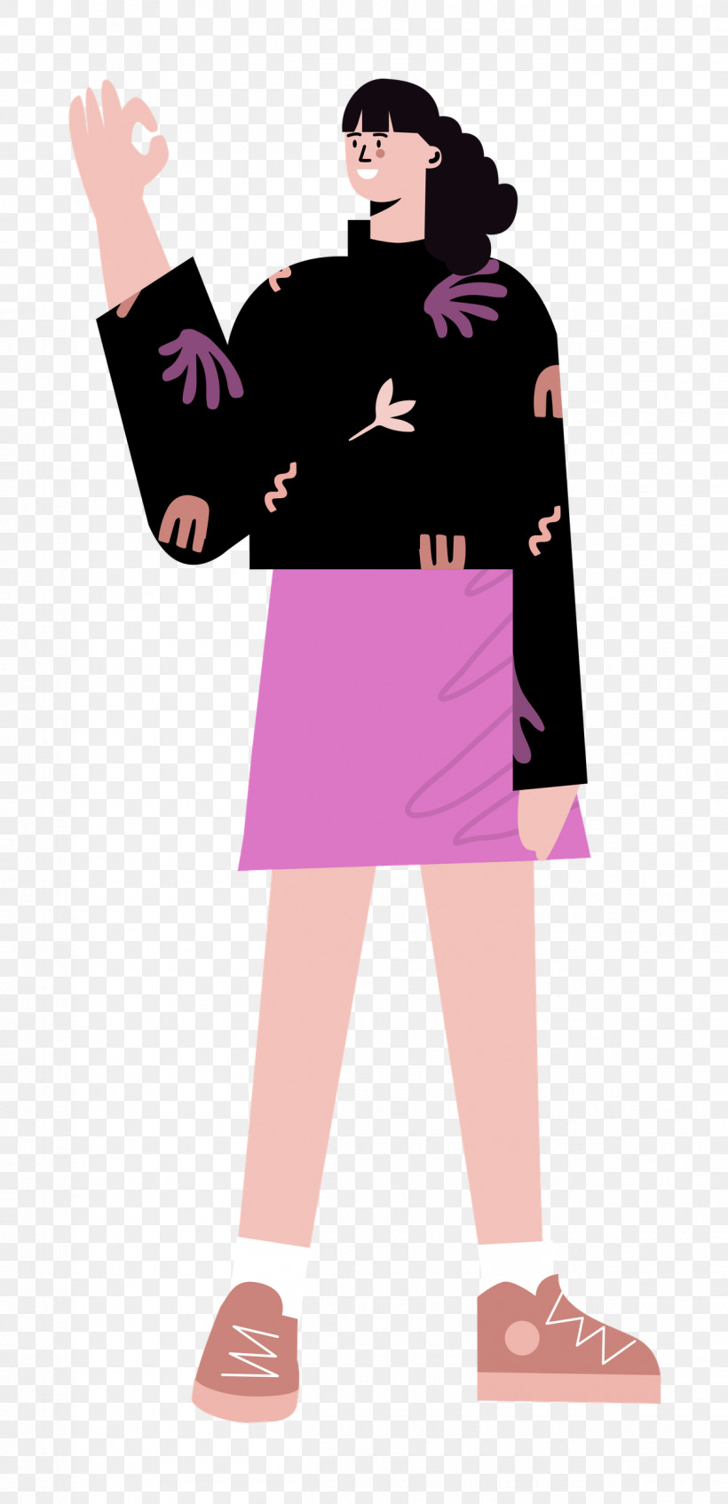 Standing Skirt Woman, PNG, 1210x2500px, Standing, Animation, Cartoon, Drawing, Logo Download Free