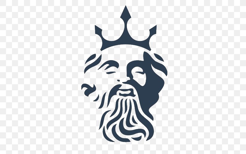 Poseidon Logo Triton, PNG, 512x512px, Poseidon, Art, Black And White, Brand, Facial Hair Download Free