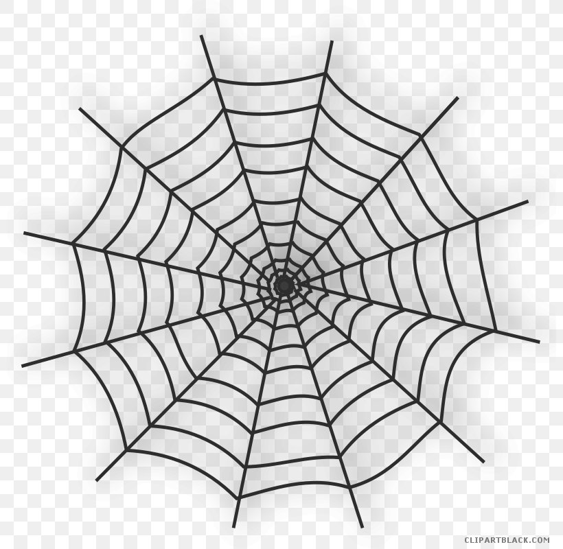 Spider Web Clip Art Spider-Man, PNG, 800x800px, Spider, Area, Black And White, Drawing, Leaf Download Free