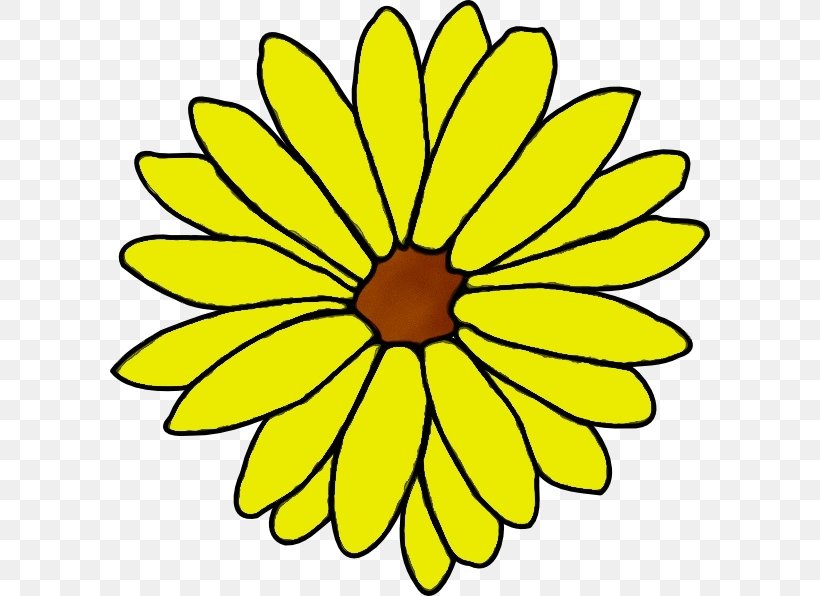 Clip Art Flower Openclipart Free Content, PNG, 600x596px, Flower, Blackandwhite, Coloring Book, Common Daisy, Daisy Family Download Free