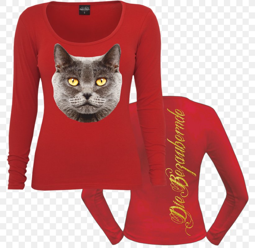 Long-sleeved T-shirt British Shorthair Sneakers, PNG, 800x800px, Tshirt, Bluza, British Shorthair, Cat, Cat Like Mammal Download Free