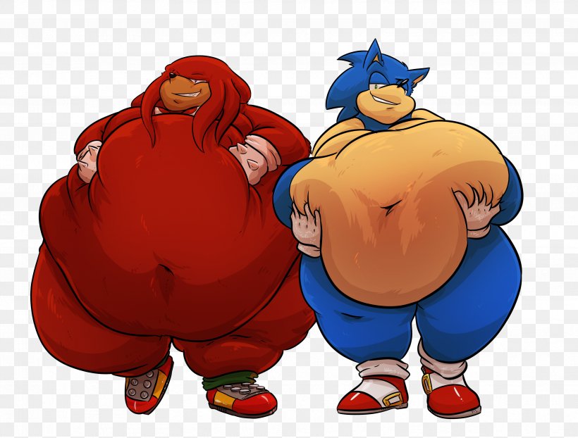 Sonic & Knuckles Sonic The Hedgehog Knuckles The Echidna Fat, PNG, 3524x2676px, Sonic Knuckles, Art, Bloating, Cartoon, Character Download Free