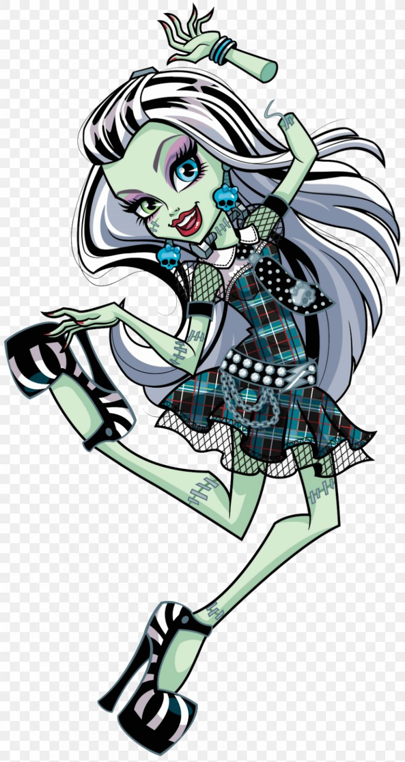 Frankie Stein Monster High Frankenstein Doll, PNG, 850x1600px, Frankie Stein, Art, Barbie, Bratz, Cartoon Download Free