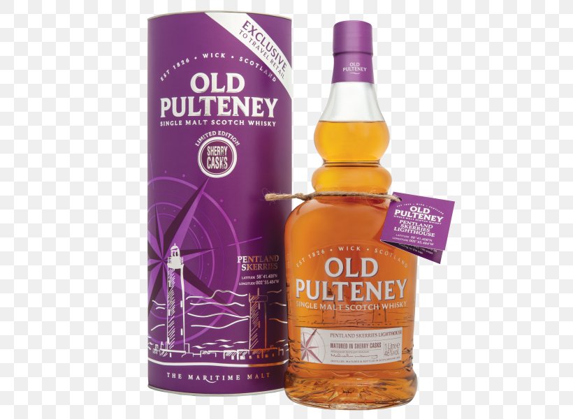 Old Pulteney Distillery Pentland Skerries Single Malt Whisky Scotch Whisky Whiskey, PNG, 600x600px, Old Pulteney Distillery, Alcohol By Volume, Alcoholic Beverage, Alcoholic Drink, Bourbon Whiskey Download Free