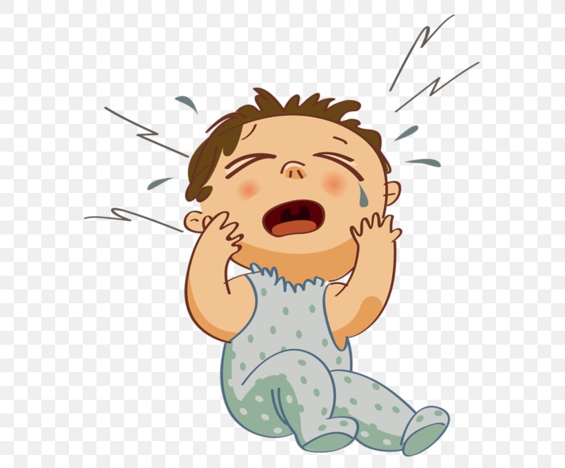 graphics clipart of screaming baby face