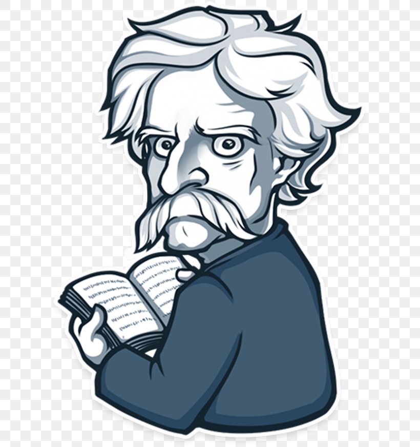 Mark Twain Clip Art Illustration Drawing Sticker, PNG, 620x872px, Mark Twain, Art, Beard, Blackandwhite, Cartoon Download Free