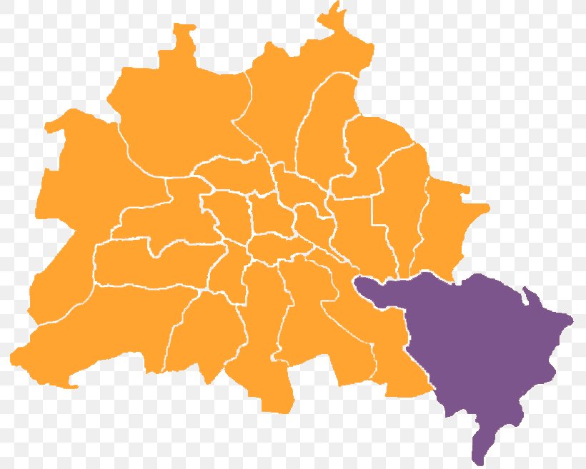 Charlottenburg-Wilmersdorf West Berlin, PNG, 800x657px, Charlottenburgwilmersdorf, Berlin, Germany, Map, Orange Download Free