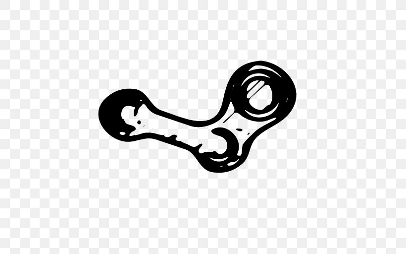 Steam Download Clip Art, PNG, 512x512px, Steam, Black And White, Logo, Symbol Download Free