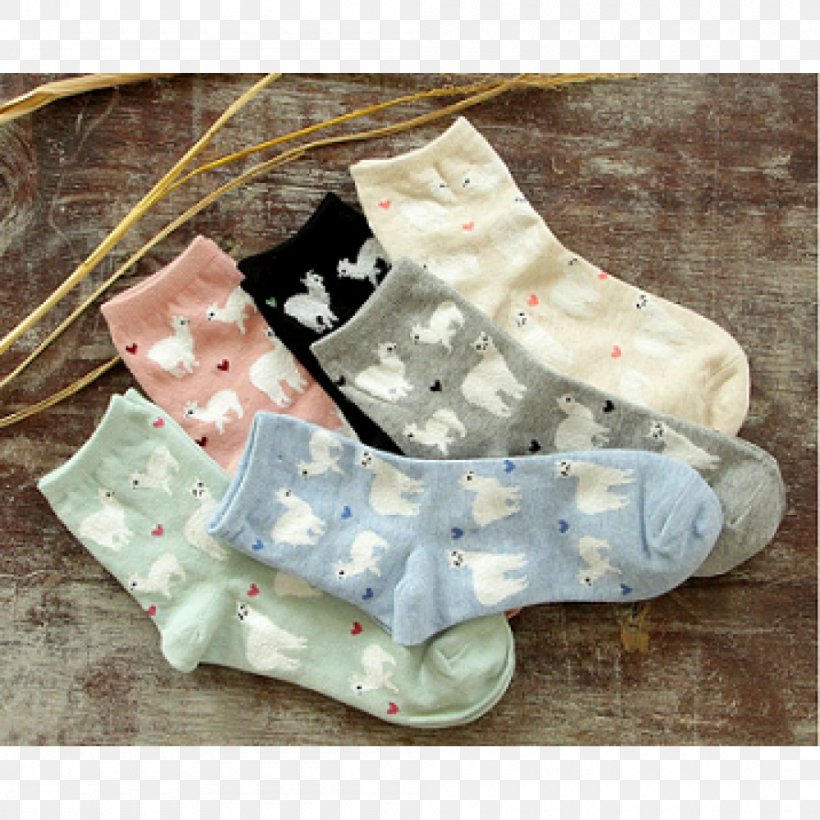 Sock Alpaca Llama Guanaco Clothing, PNG, 1000x1000px, Sock, Alpaca ...