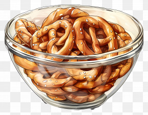 Bowl Of Pretzels - Bowl Of Pretzels PNG