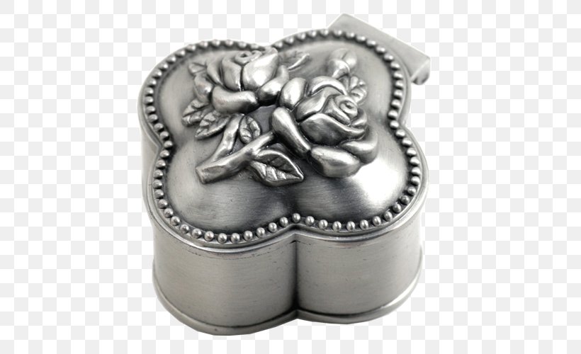 Silver Jewellery Charms & Pendants Rose Clover Souvenir, PNG, 500x500px, Silver, Box, Charms Pendants, Clover, Cremation Download Free