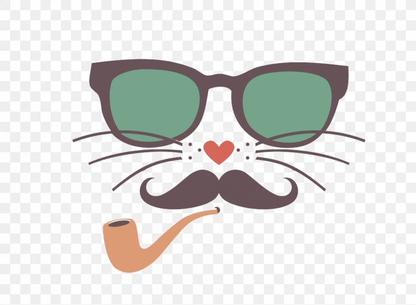 Cat Hipster Moustache Illustration, PNG, 1008x739px, Cat, Art, Brand, Cat Cafxe9, Drawing Download Free