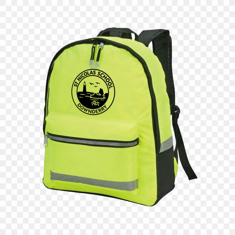 Hi-Vis Backpack Bag Bolsa Cordones Hi-Vis High-visibility Clothing, PNG, 1000x1000px, Backpack, Bag, Brand, Gatwick Airport, Green Download Free