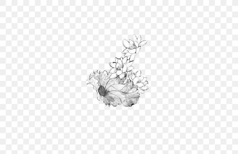 Nelumbo Nucifera Drawing, PNG, 594x533px, Nelumbo Nucifera, Black And White, Body Jewelry, Designer, Drawing Download Free