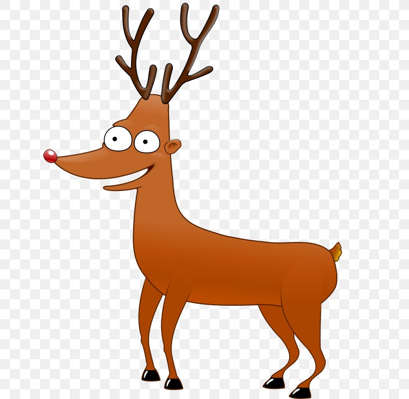 Rudolph Reindeer Santa Claus Cartoon Clip Art, PNG, 645x800px, Rudolph, Animal Figure, Animation, Antler, Cartoon Download Free