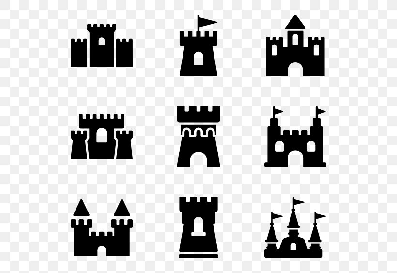 Symbol Castle Clip Art, PNG, 600x564px, Symbol, Black, Black And White, Brand, Castle Download Free