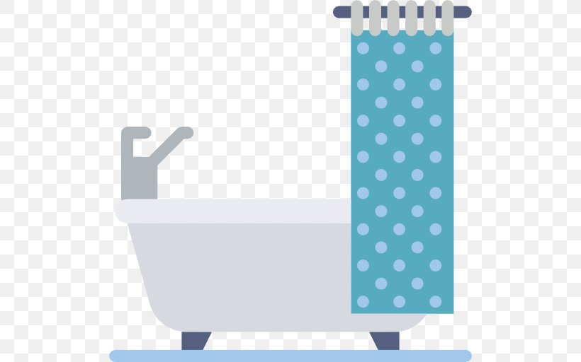 Bathtub Bathroom Shower Douchegordijn Icon, PNG, 512x512px, Bathtub, Area, Bathing, Bathroom, Blue Download Free