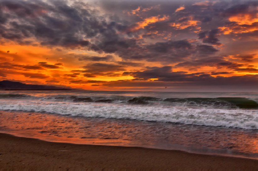 Cherai Beach Shore Sunset Desktop Wallpaper, PNG, 2400x1600px, Cherai Beach, Beach, Calm, Cloud, Coast Download Free