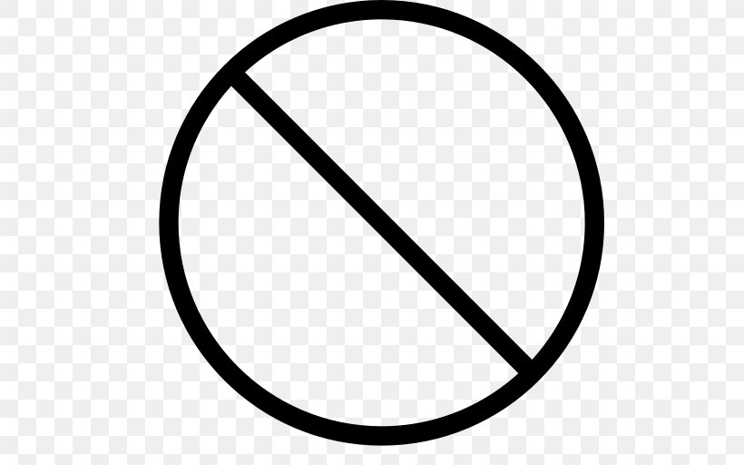 No Symbol Clip Art, PNG, 512x512px, No Symbol, Area, Black And White, Logo, Rim Download Free