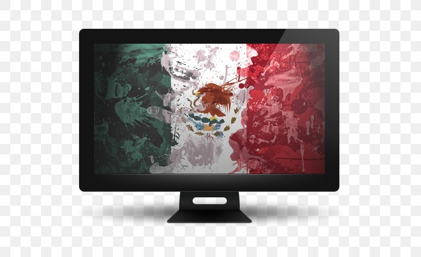 Flag Of Mexico Mexican Cuisine Desktop Wallpaper High-definition Television, PNG, 550x500px, 4k Resolution, Mexico, Computer Monitor, Computer Monitors, Display Device Download Free