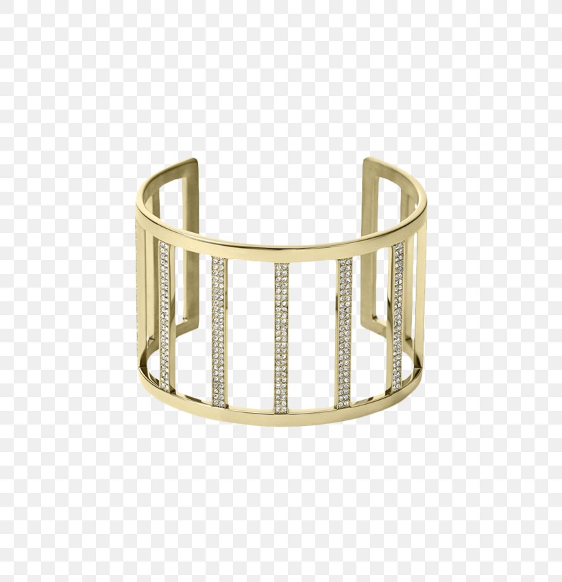 Michael Kors MKJ3761 Gold Tone Crystal Pave Open Cuff Bracelet Adult Michael  Kors MKJ3761 Gold Tone
