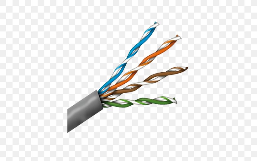 Twisted Pair Electrical Cable Category 5 Cable American Wire Gauge Closed-circuit Television, PNG, 512x512px, Twisted Pair, American Wire Gauge, Cable, Category 3 Cable, Category 5 Cable Download Free