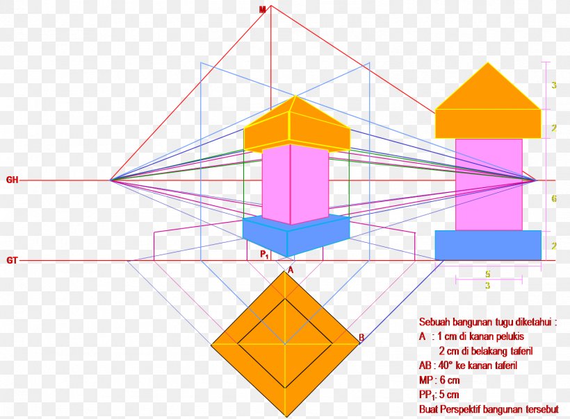 Drawing Lijnperspectief Angle, PNG, 1502x1108px, Drawing, Area, Art, Diagram, Dimension Download Free
