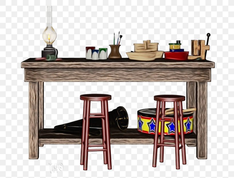 Furniture Table Room Desk Stool, PNG, 739x624px, Watercolor, Desk, End Table, Furniture, Material Property Download Free