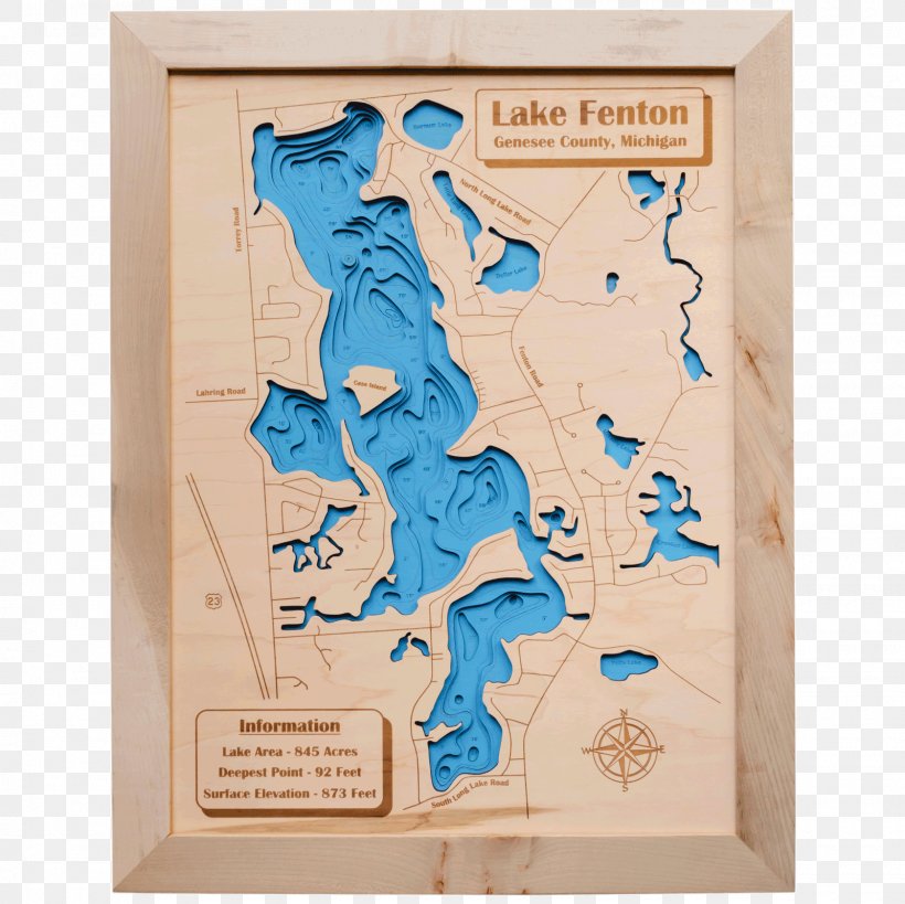 Lake Fenton Wood Ya Shop Map, PNG, 1600x1600px, Lake Fenton, Depth Map, Fenton, Fenton Township, Lake Download Free