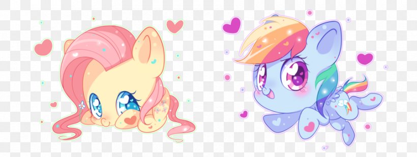 Rainbow Dash Pony Fluttershy Rarity Pinkie Pie, PNG, 900x340px, Watercolor, Cartoon, Flower, Frame, Heart Download Free