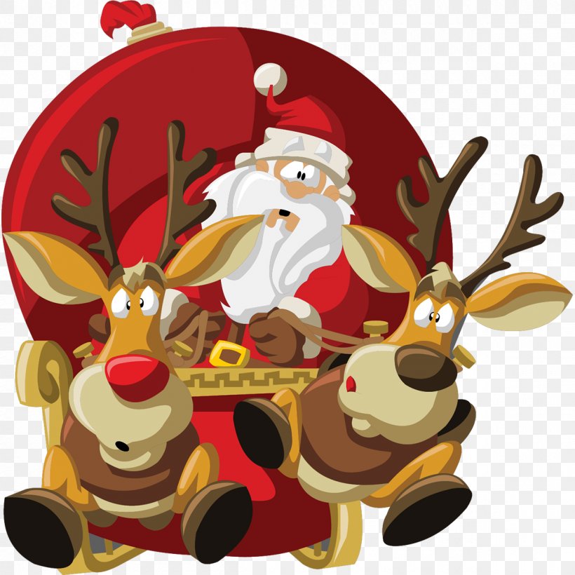 Santa Claus Christmas Day Reindeer Illustration Vector Graphics, PNG, 1200x1200px, Santa Claus, Christmas, Christmas Card, Christmas Day, Christmas Decoration Download Free