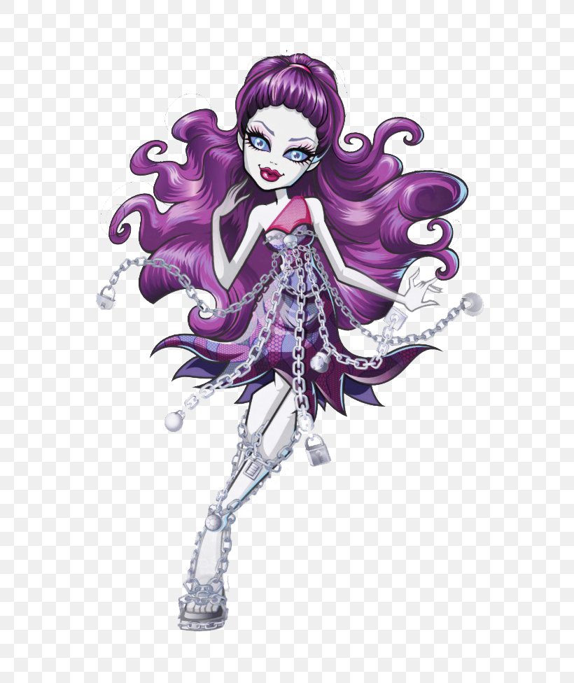 Monster High Spectra Vondergeist Daughter Of A Ghost Ghoul Toy, PNG, 691x976px, Watercolor, Cartoon, Flower, Frame, Heart Download Free