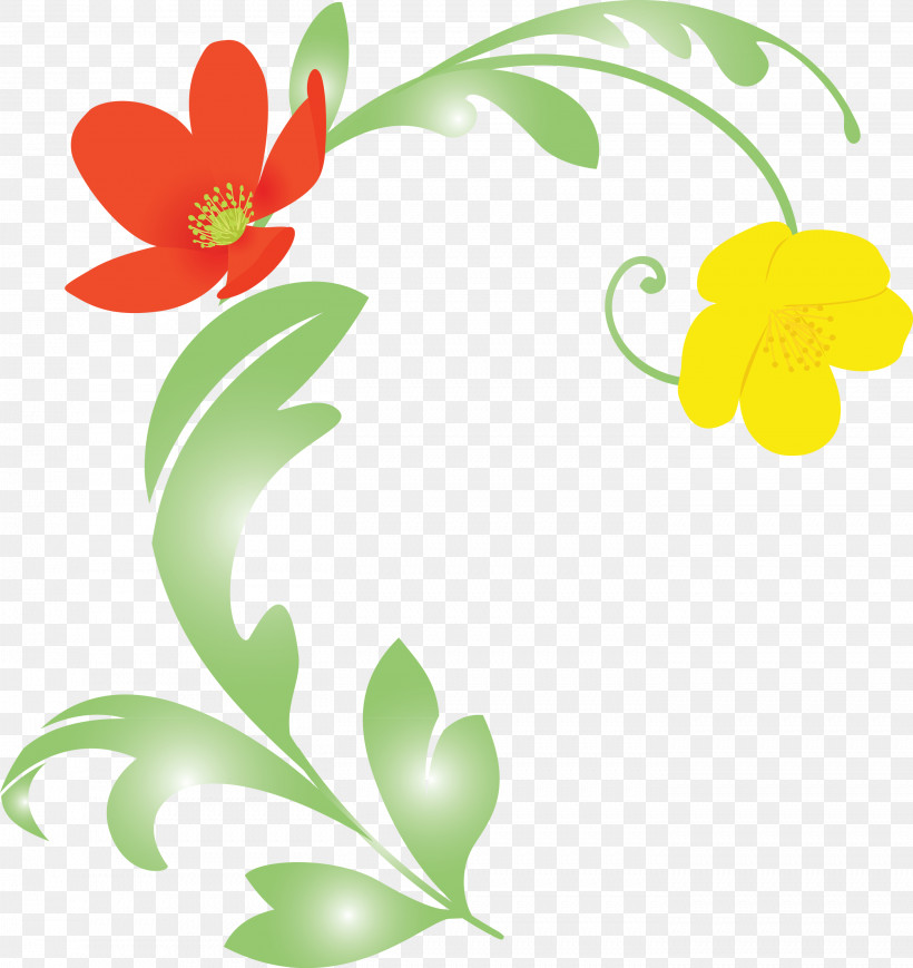 Spring Frame Decoration Frame, PNG, 2829x3000px, Spring Frame, Decoration Frame, Flower, Leaf, Pedicel Download Free