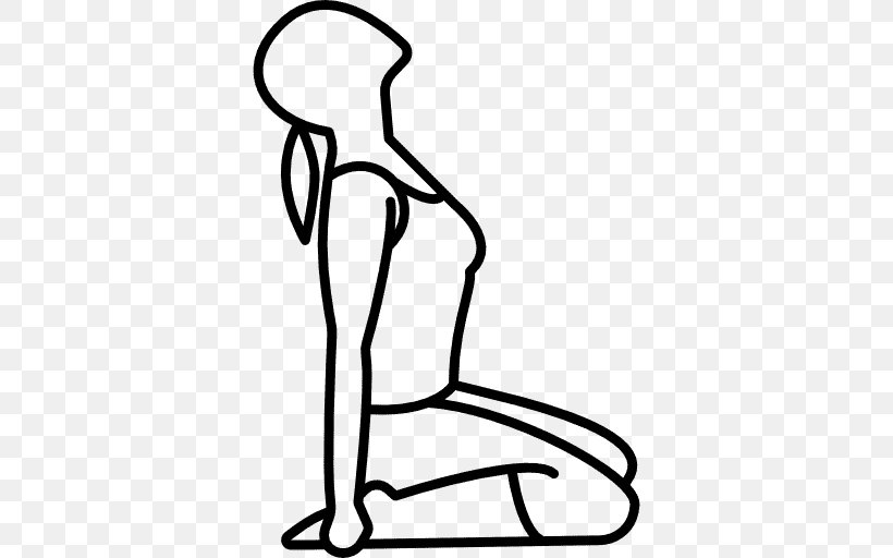 Yoga Knee Woman Clip Art, PNG, 512x512px, Yoga, Area, Arm, Artwork, Black Download Free