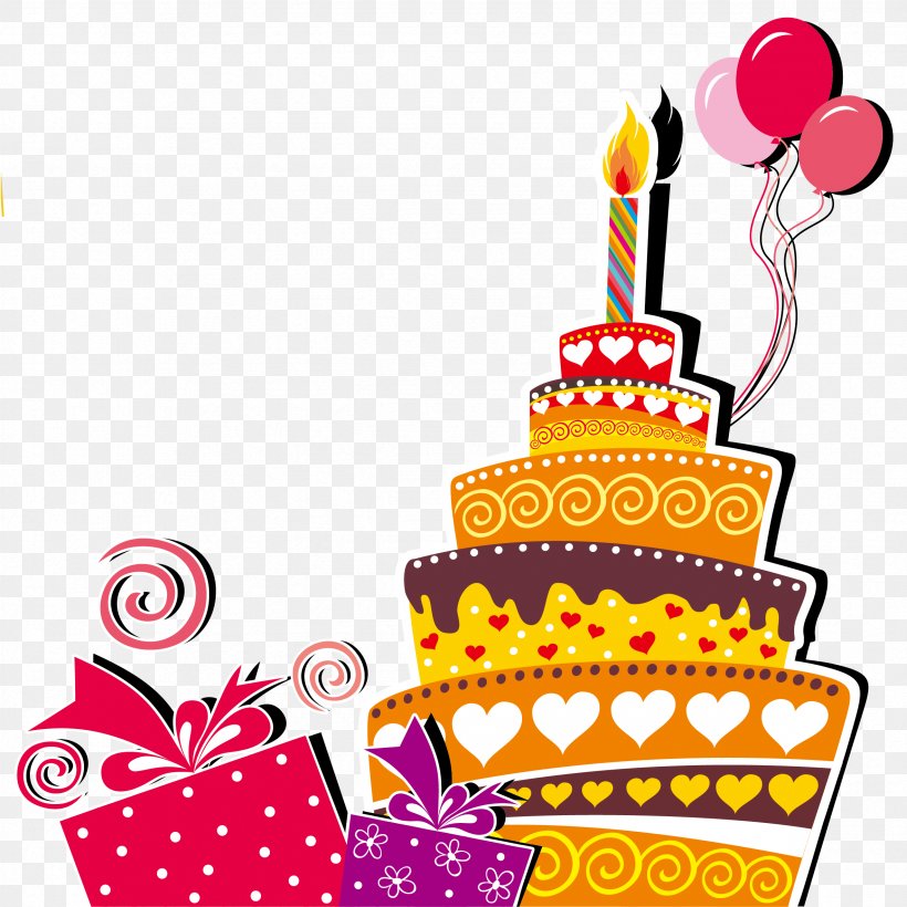Birthday Cake Wedding Invitation Happy Birthday To You, PNG, 2363x2363px, Birthday Cake, Balloon, Birthday, Cake, Cake Decorating Download Free
