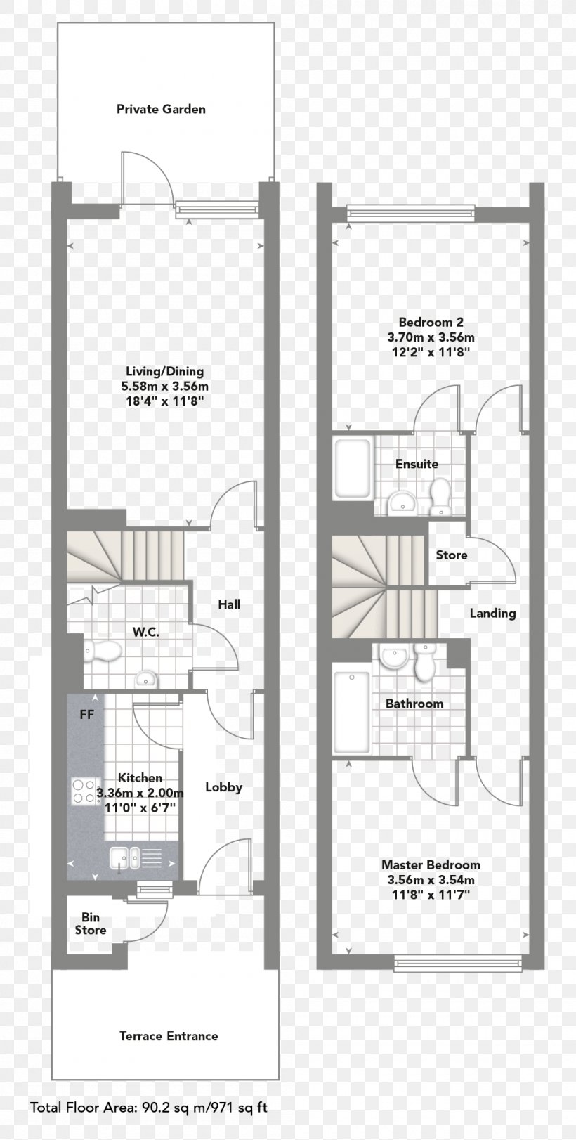 Finchley Apartment Floor Plan Duplex Kitchen, PNG, 1000x1979px, Finchley, Apartment, Area, Bathroom, Bedroom Download Free
