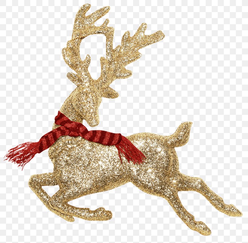 Reindeer Santa Claus Image, PNG, 804x804px, Reindeer, Antler, Christmas Day, Christmas Decoration, Christmas Ornament Download Free