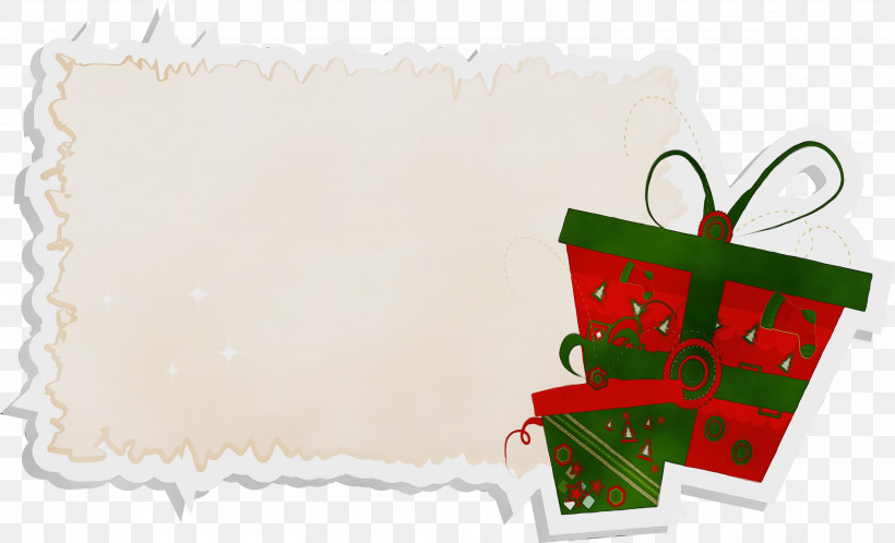 Christmas Paper, PNG, 3000x1825px, Christmas Card, Christmas, Paint, Paper, Watercolor Download Free