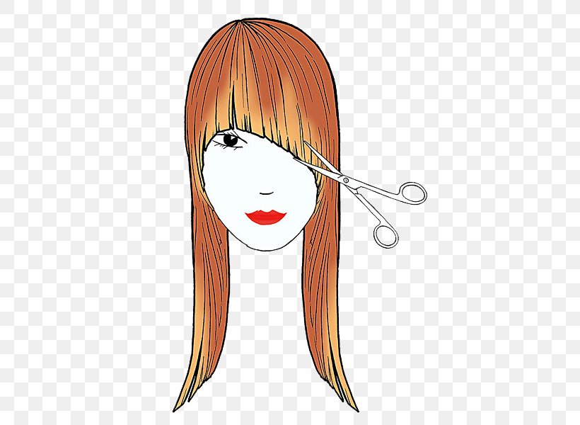 Hair Bangs Drawing Illustration, PNG, 428x600px, Watercolor, Cartoon, Flower, Frame, Heart Download Free