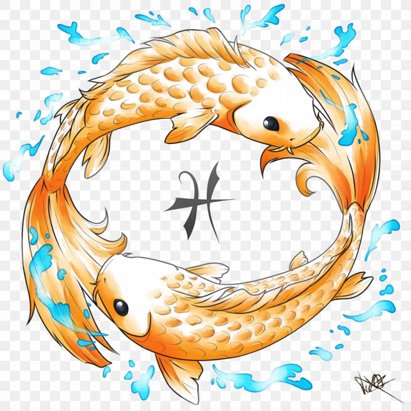 Fish Koi Pisces Tattoo Astrology, PNG, 900x900px, Fish, Abziehtattoo,  Aquarius, Aries, Artwork Download Free