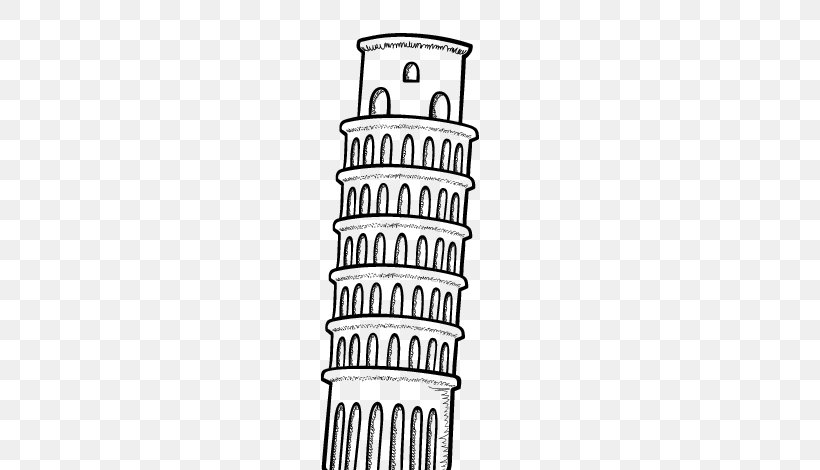 Leaning Tower Of Pisa Eiffel Tower Drawing Monument, PNG, 600x470px, Leaning Tower Of Pisa, Black And White, Building, Color, Coloring Book Download Free