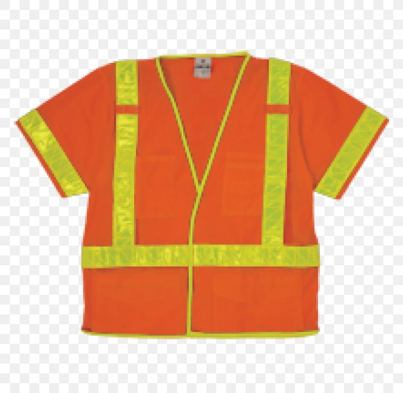 T-shirt Sleeve High-visibility Clothing Outerwear, PNG, 800x800px, Tshirt, Clothing, High Visibility Clothing, Highvisibility Clothing, Orange Download Free