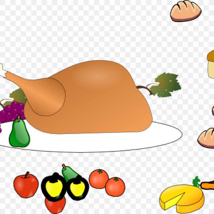 Thanksgiving Dinner Clip Art Food, PNG, 1024x1024px, Thanksgiving Dinner, Banquet, Beak, Chicken, Dinner Download Free