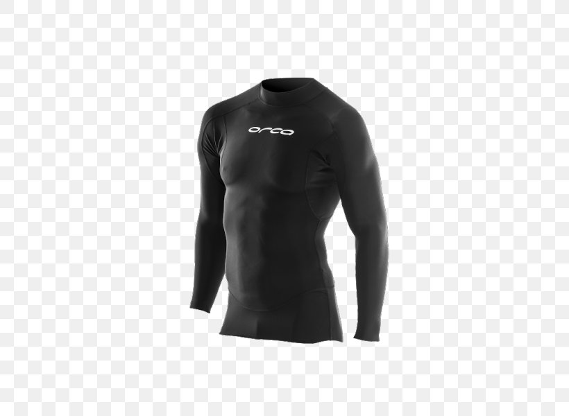 Orca Wetsuits And Sports Apparel Neoprene T-shirt Sleeve, PNG, 600x600px, Wetsuit, Active Shirt, Black, Black M, Layered Clothing Download Free