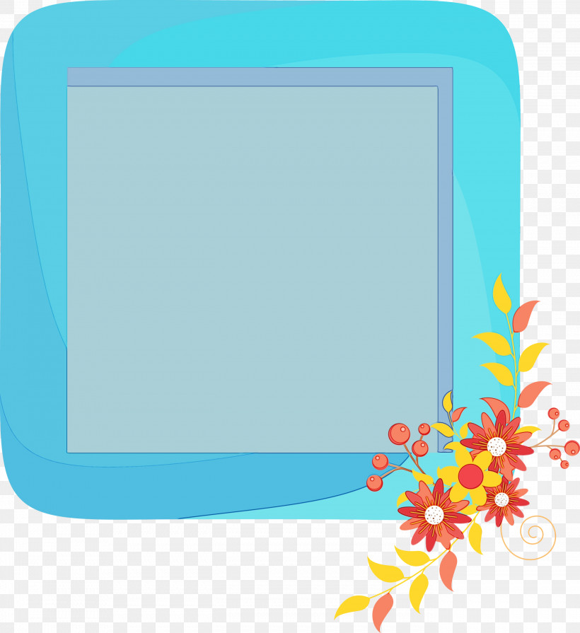 Picture Frame, PNG, 2747x3000px, Flower Photo Frame, Blue, Cobalt Blue, Film Frame, Flower Frame Download Free