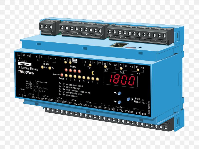 Microcontroller Electronics Voltage/frequency Monitoring Relay Ziehl UFR1001E No. Of Relay Outputs Sensor, PNG, 2880x2160px, Microcontroller, Audio Receiver, Circuit Component, Contactor, Control System Download Free