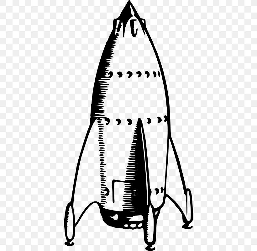 Spacecraft Rocket Clip Art, PNG, 412x800px, Spacecraft, Artwork, Astronaut, Black And White, Drawing Download Free