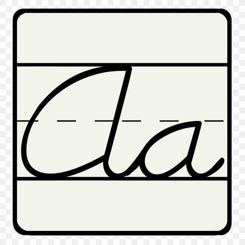 Cursive D'Nealian Script Typeface Handwriting, PNG, 1024x1024px, Cursive, Area, Black, Black And White, Block Letters Download Free